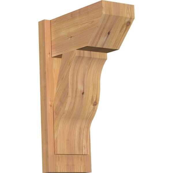Ekena Millwork Funston Slat Smooth Outlooker, Western Red Cedar, 7 1/2"W x 14"D x 22"H OUT08X14X22FST06SWR - main